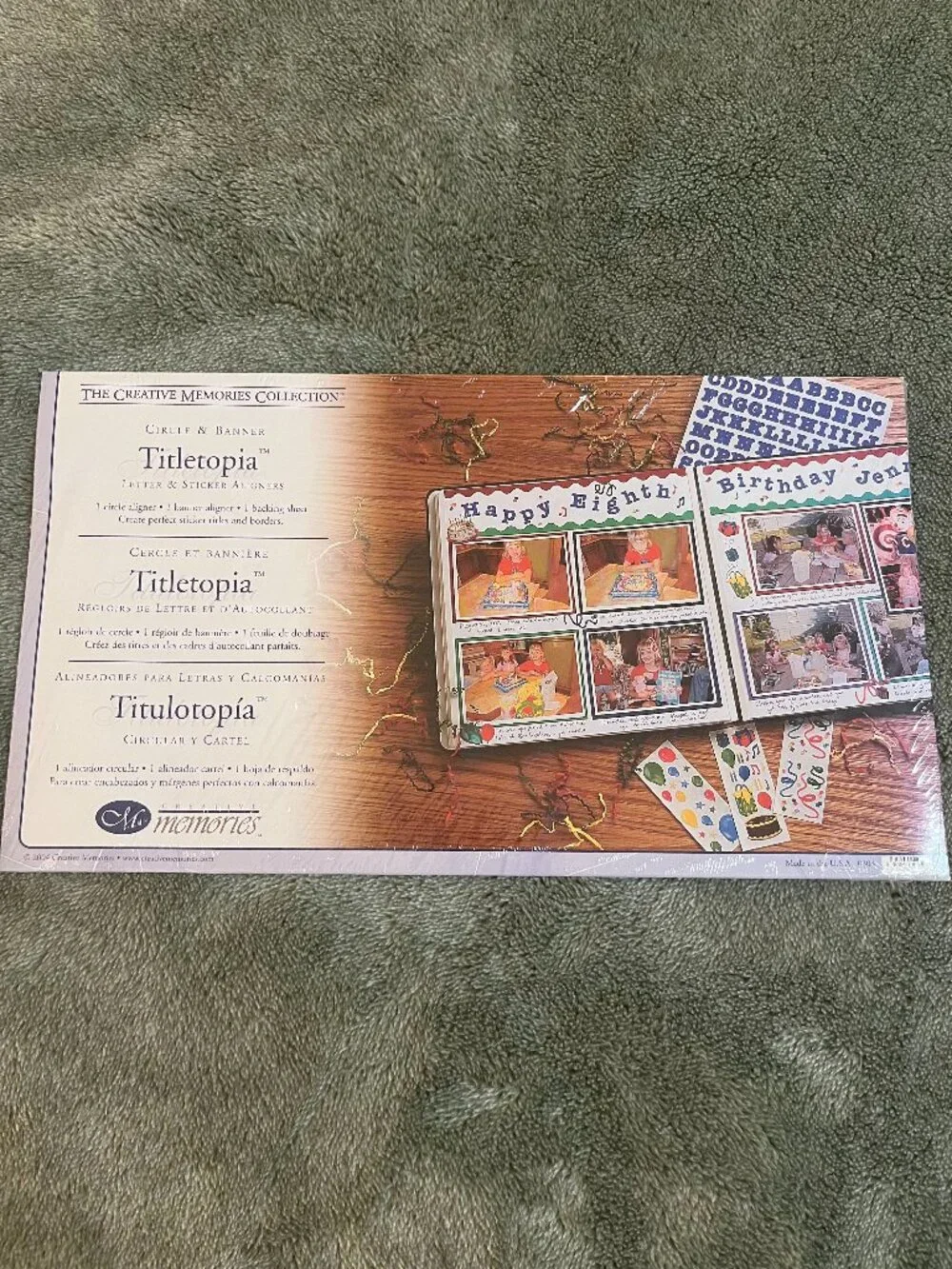 Creative Memories Titletopia Circle and Banner new sealed package aligners USA
